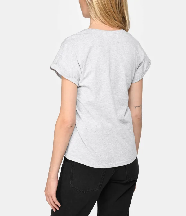 Maison Labiche Tee-shirt Chateau Good Vibes Coton Bio Gris 6