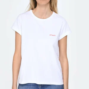 Maison Labiche Tee-shirt Poitou Amour Coton Bio Blanc 11