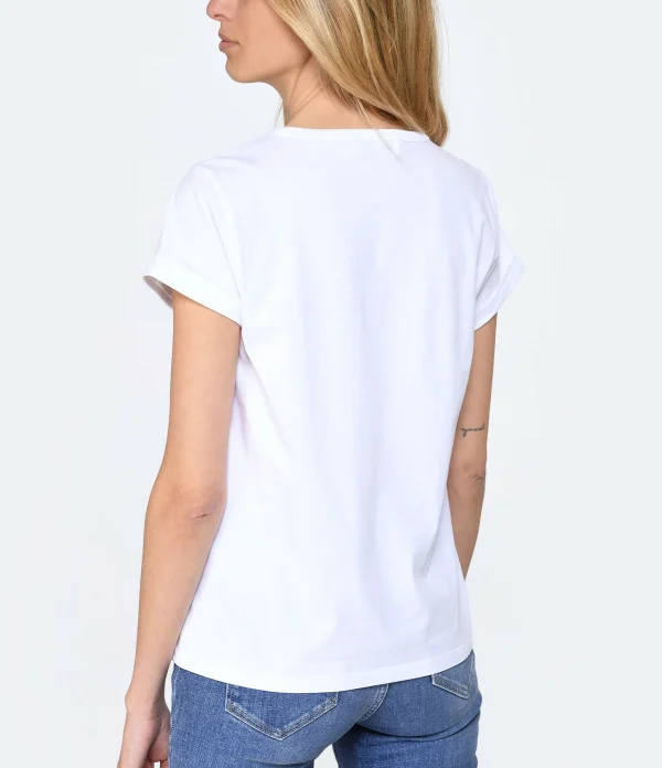 Maison Labiche Tee-shirt Poitou Amour Coton Bio Blanc 6