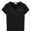 Maison Labiche Tee-shirt Col V Legend Coton Biologique Noir 31