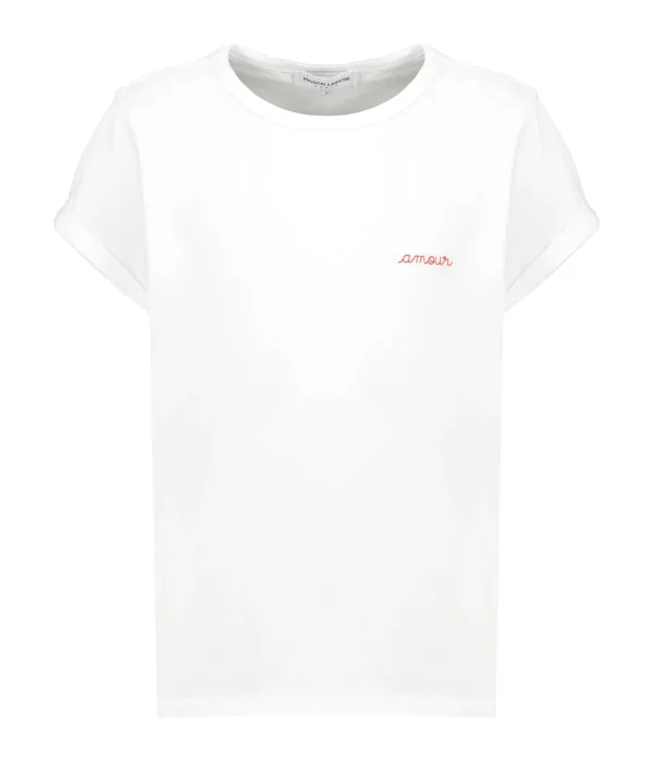 Maison Labiche Tee-shirt Poitou Amour Coton Bio Blanc 1