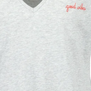 Maison Labiche Tee-shirt Chateau Good Vibes Coton Bio Gris 9