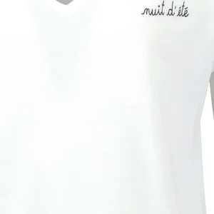 Maison Labiche Tee-shirt Chateau Nuit D’Ete Coton Bio Blanc 9