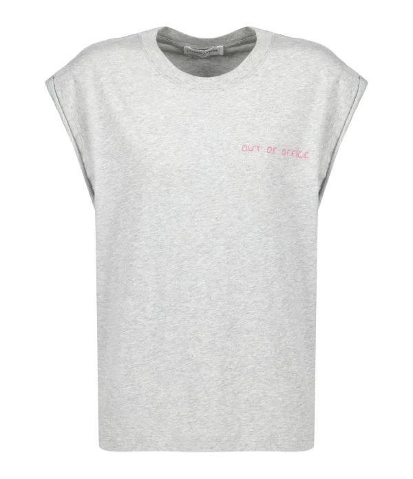 Maison Labiche Tee-shirt Sedaine Out Of Office Coton Bio Gris 1