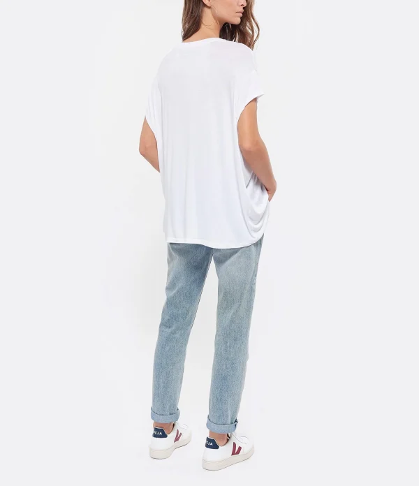 MARGAUX LONNBERG Tee-shirt Marlow Blanc 5