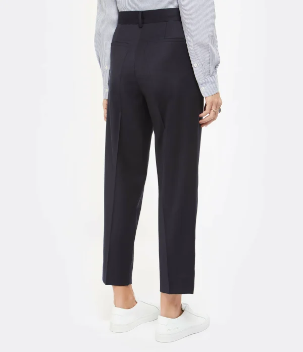 MARGAUX LONNBERG Pantalon Anatole Laine Vierge Navy 6