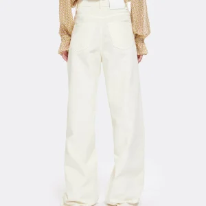 MARGAUX LONNBERG Pantalon Parker Denim Coton Écru 15