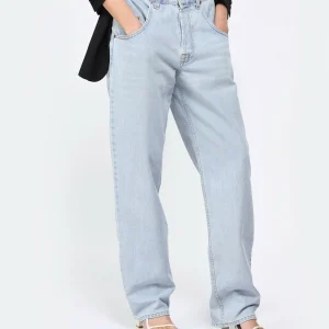 MARGAUX LONNBERG Pantalon Cooper Denim Coton Bleu Clair 16