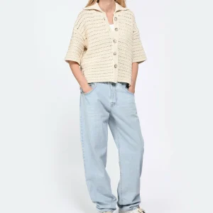 MARGAUX LONNBERG Pantalon Cooper Denim Coton Bleu Clair 20