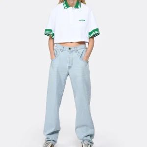 MARGAUX LONNBERG Pantalon Cooper Denim Coton Bleu Clair 22