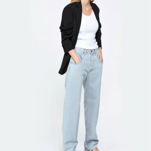 MARGAUX LONNBERG Pantalon Cooper Denim Coton Bleu Clair 14