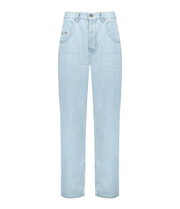 MARGAUX LONNBERG Pantalon Cooper Denim Coton Bleu Clair 1