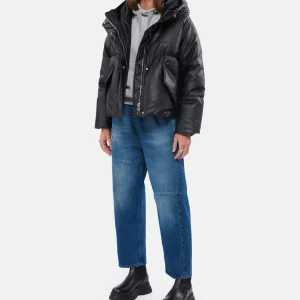 MM6 Maison Margiela Jean Taille Haute Bleu Foncé Délavé 21