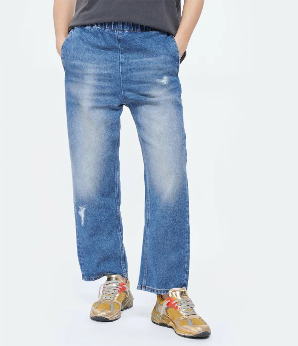 MM6 Maison Margiela Pantalon Denim Coton Bleu 5