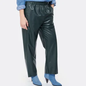 MM6 Maison Margiela Pantalon Cuir Vert 14