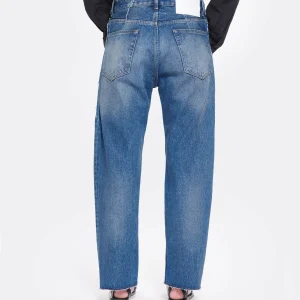 MM6 Maison Margiela Pantalon Denim Coton Bleu Moyen 15