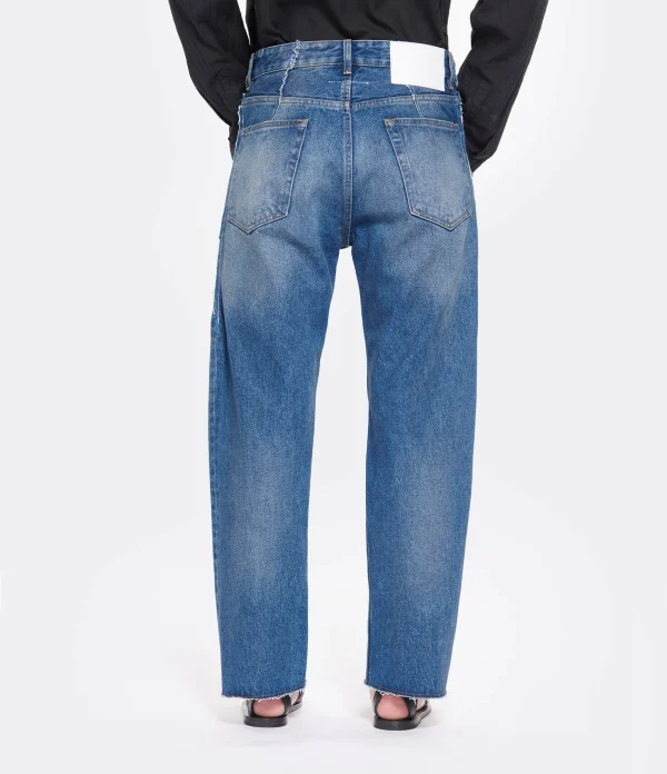 MM6 Maison Margiela Pantalon Denim Coton Bleu Moyen 6