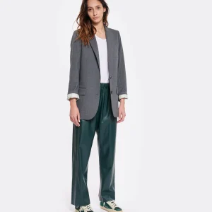 MM6 Maison Margiela Pantalon Cuir Vert 18