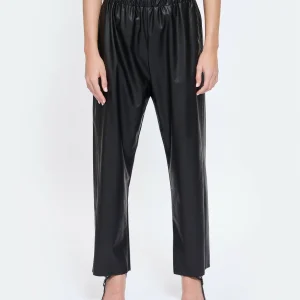 MM6 Maison Margiela Pantalon Cuir Noir 13