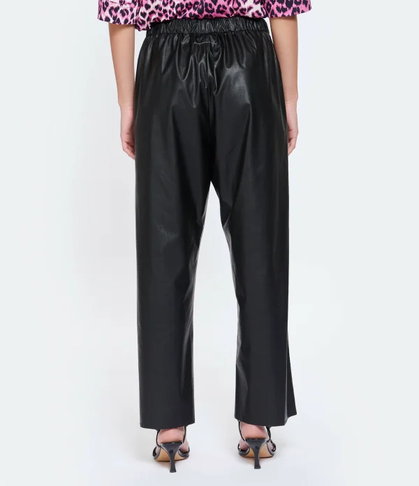 MM6 Maison Margiela Pantalon Cuir Noir 6