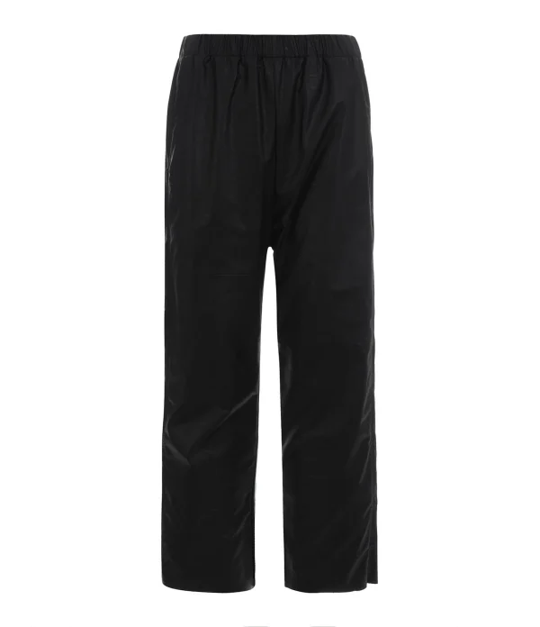 MM6 Maison Margiela Pantalon Droit Simili Cuir Noir 1