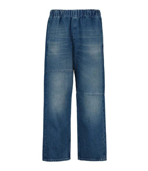 MM6 Maison Margiela Jean Taille Haute Bleu Foncé Délavé 1