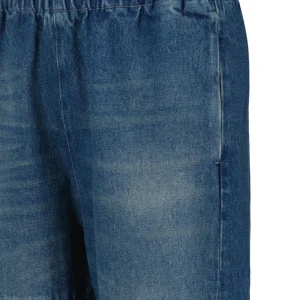 MM6 Maison Margiela Jean Taille Haute Bleu Foncé Délavé 13