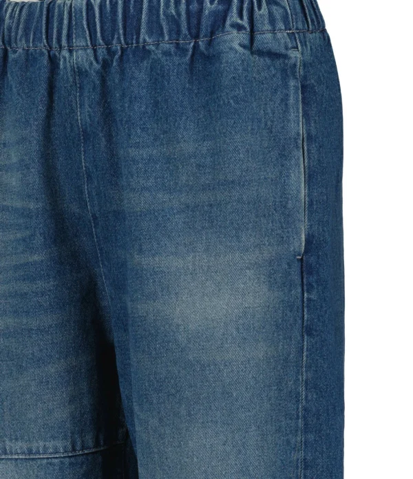 MM6 Maison Margiela Jean Taille Haute Bleu Foncé Délavé 3