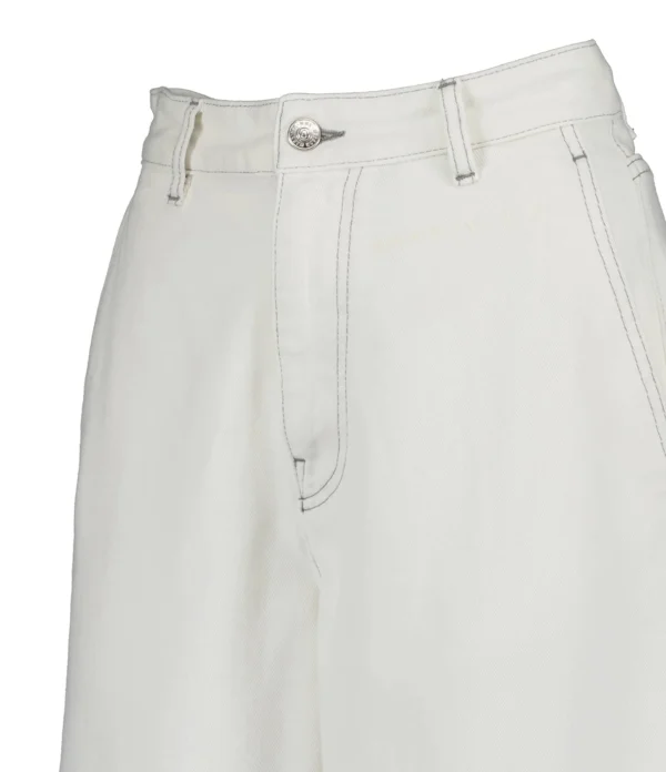 MM6 Maison Margiela Pantalon Droit Coton Blanc 3