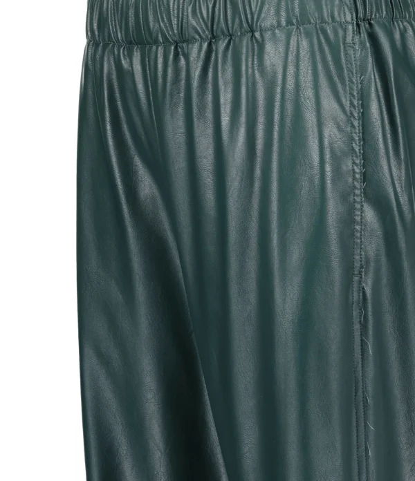 MM6 Maison Margiela Pantalon Cuir Vert 3