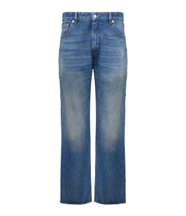 MM6 Maison Margiela Pantalon Denim Coton Bleu Moyen 1