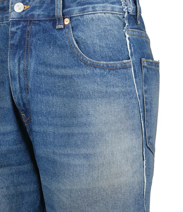 MM6 Maison Margiela Pantalon Denim Coton Bleu Moyen 3