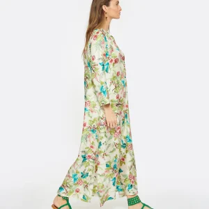 Momoni Robe Janie Soie Fleur 10