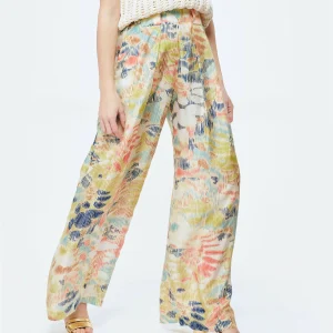 Momoni Pantalon Aspen Soie Multicolore 14