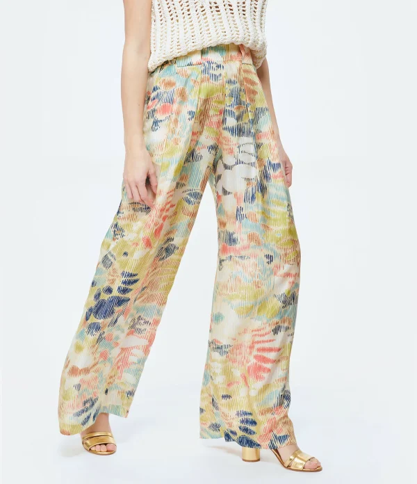 Momoni Pantalon Aspen Soie Multicolore 5