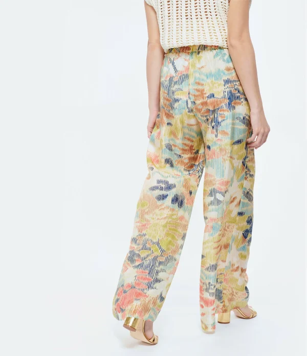 Momoni Pantalon Aspen Soie Multicolore 6