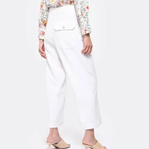 Momoni Pantalon Grecale Blanc 13