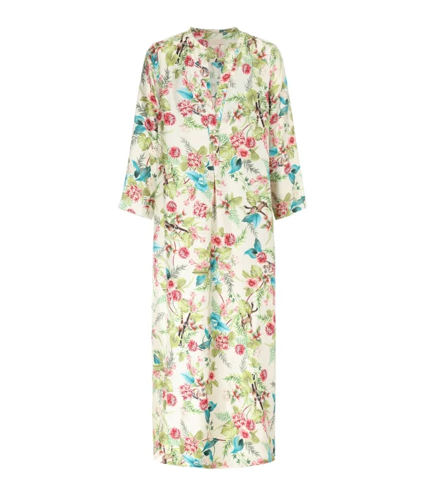 Momoni Robe Janie Soie Fleur 1