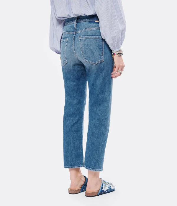 MOTHER Jean The Ditcher Crop Denim Running With Scissor 6