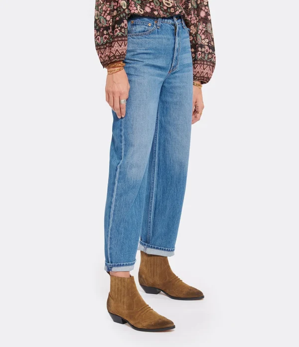 MOTHER Jean HW Double Stack Ankle Denim Delicious Memorie 5