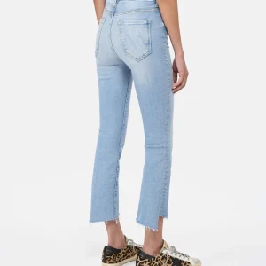 MOTHER Jean The Insider Crop Step Fray Denim Bleu Limited 15