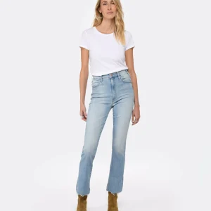 MOTHER Jean The Hustler Ankle Fray Denim Bleu Crossroads 14