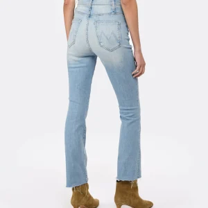 MOTHER Jean The Hustler Ankle Fray Denim Bleu Crossroads 18