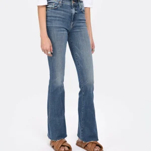 MOTHER Jean The Weekender Fray Jean Denim Bleu Walking On Coals 13