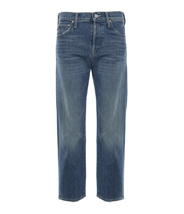 MOTHER Jean The Ditcher Crop Denim Running With Scissor 1