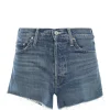 MOTHER Short The Tomcat Kick Fray Denim Playing With Scissor 17