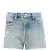 MOTHER Short The Tomcat Kick Fray Denim True Confession 19