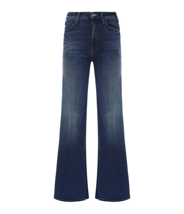 MOTHER Jean The Hustler Roller Heel Denim High Fidelity 1