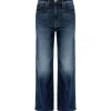 MOTHER Jean The Rambler Zip Ankle Superior Denim Bleu Let’S Wine About It 25