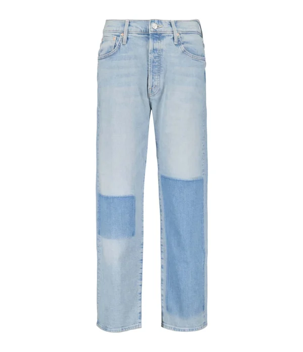 MOTHER Jean The Ditcher Crop Superior Denim Bleu Pre-Party 1